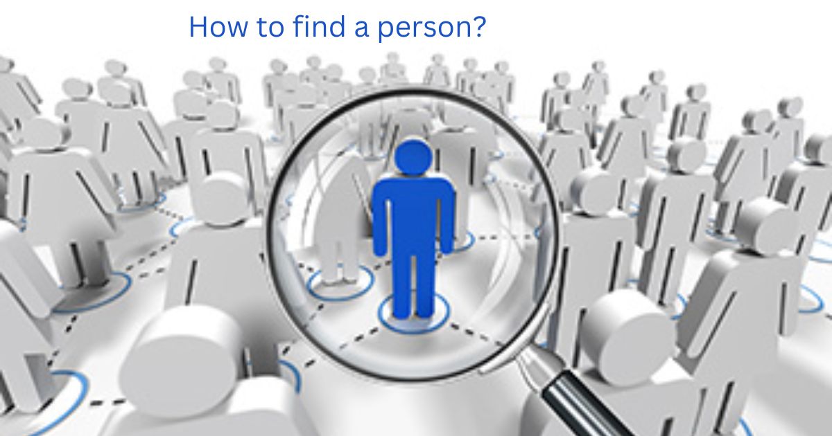 find a person