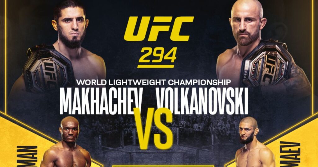 UFC 294 rematch: Makhachev vs.Volkanovski 